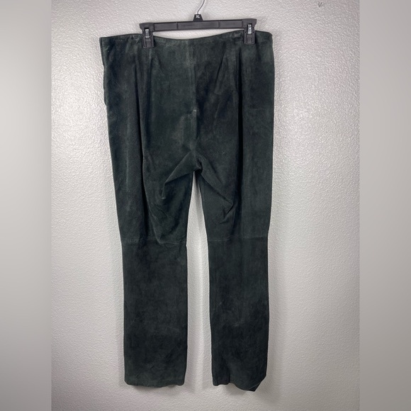 Clio Suede 100% Leather Retro Pull On Pants Women’s 14 High Rise Vintage Western - Picture 7 of 9